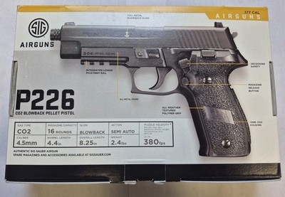 Sig Sauer P226 .177 Cal CO2 Pellet Air Pistol 16rd Blowback Black NEW IN BOX