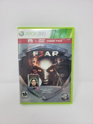 FEAR 3 With Orphan DVD Combo Pack Xbox 360 2011 Complete CIB Tested Free US Ship