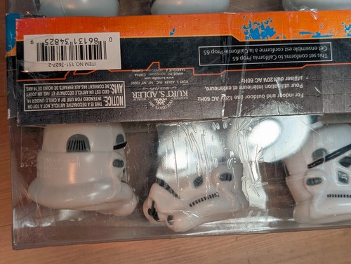 Stromtrooper 10 Light String Set Star Wars Indoor Outdoor' approx. 10'' long NEW - Picture 6 of 10