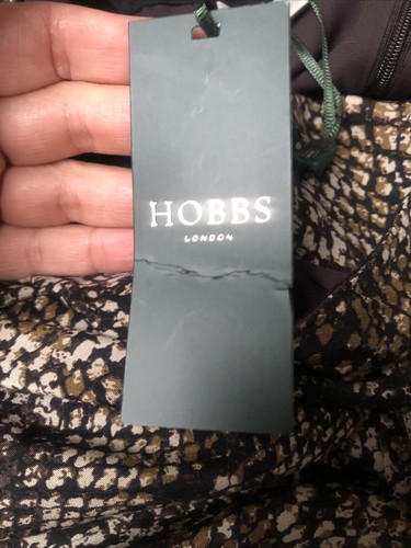 NEW Hobbs Lola Skirt Size 10 Animal Print Lined Back Zip Viscose&Polyester - Picture 8 of 11