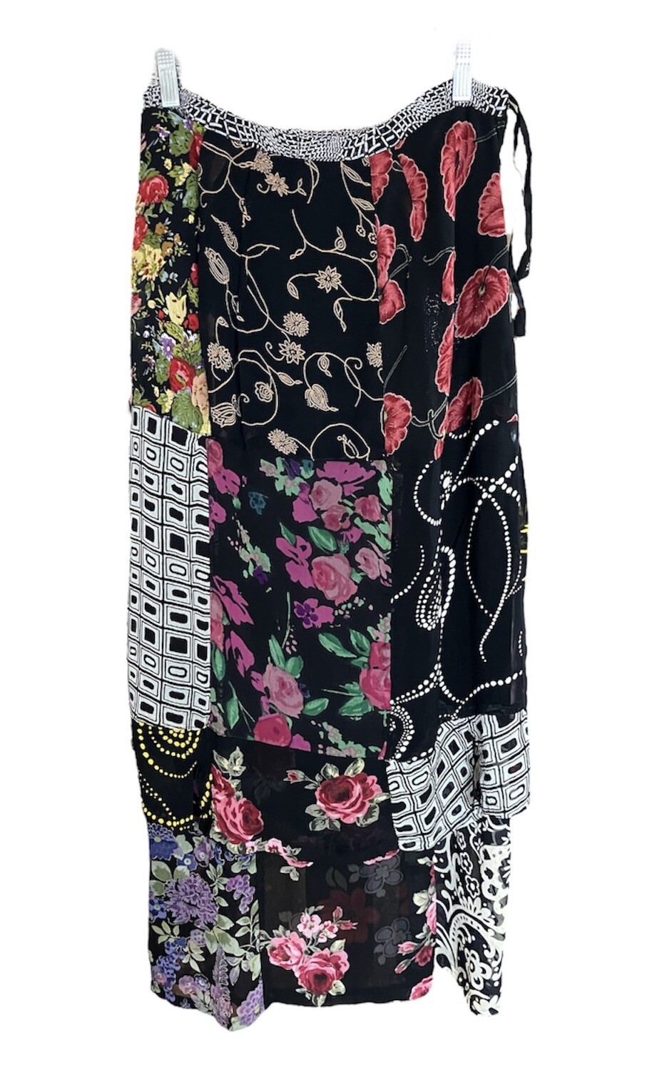 Sacred Threads Georgette Floral Patchwork Long Sk… - image 10