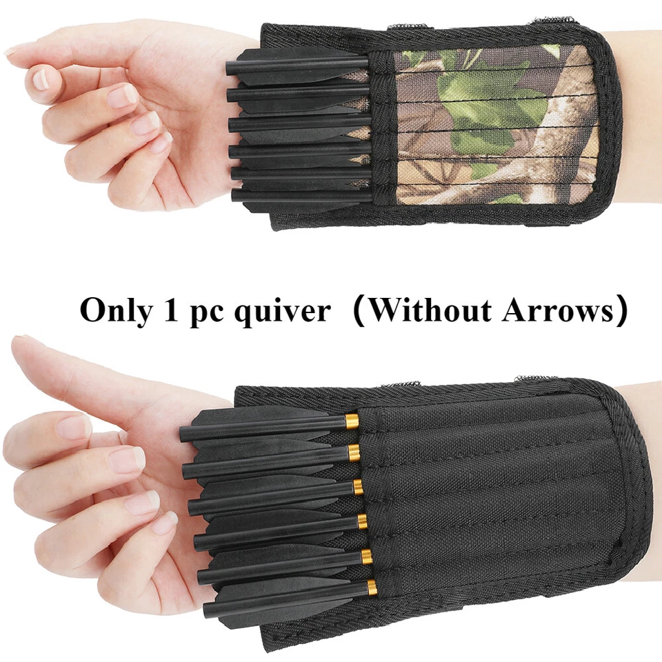 Archery Arrow Quiver Bag Bolt Pocket Holder Crossbow Double-Side Hunting Target - Image 3 of 4