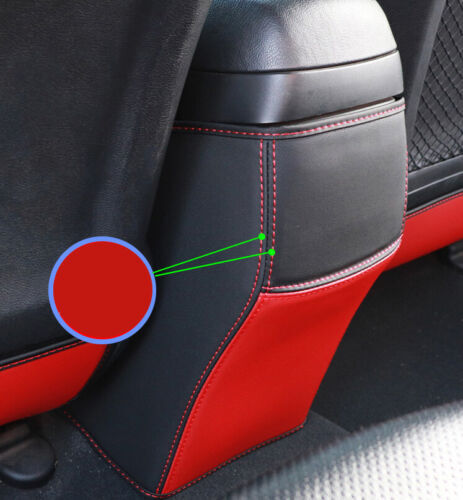 Leather Red Black Rear Air Outlet Vent Panel Cover For Hyundai Elantra 2011-2016 - Picture 1 of 6