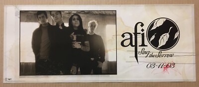 AFI Rare 2003 PROMO POSTER w/ RELEASE DATE for Sing CD NEVER DISPLAYED 22x9 USA