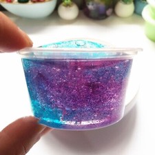 Starry Crystal Slime Colorful Clear Putty Stress Relief Toy for Kids  Adults