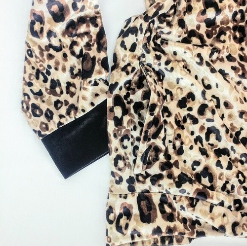 Jaclyn Smith Full-Zip Jacket/Top Womens Size L Large Animal Print Leopard - Picture 7 of 7
