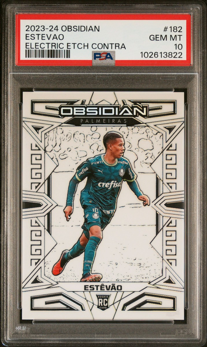 2023 Panini Obsidian Electric Etch Contra RC #182 Estevao