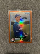 2010 Bowman Chrome Robbie Erlin Orange Ref 17/25! Rare Rangers