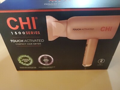 CHI 1500 Series Touch Activated Compact Hair Dryer-Pink *Open Box**Like Nu*