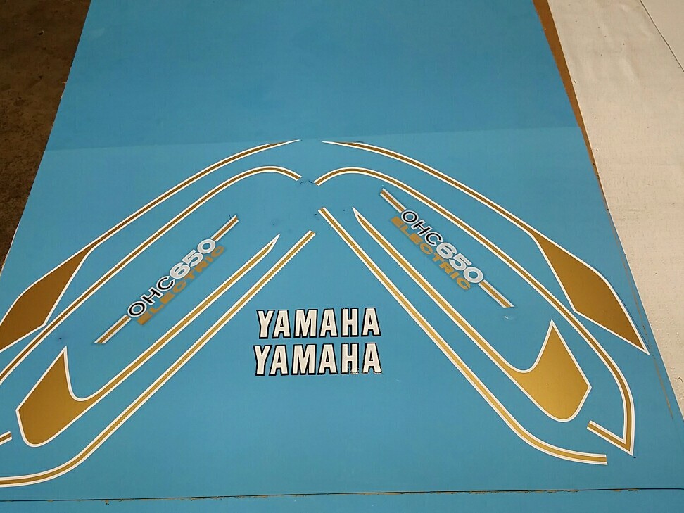YAMAHA XS650 1975 DECAL GRAPHIC SET (#*Y23) | eBay