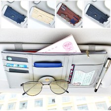Car Auto Sun Visor Storage Organiser Holder Case Wallet Sunglasses Card Holder