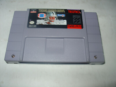 Tecmo Super Bowl (Super Nintendo Entertainment System, 1993) Tested Authentic