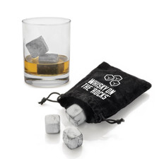 Whiskey Ice Stones 9 PCS Reusable Granite Cooler Cubes Scotch Whisky Rocks Pouch
