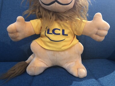 Peluche 30 cm lion LCL mascotte du tour de france : Achat occasion | Peluches LCL Bon état