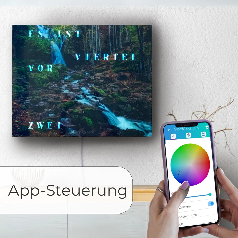 WordClock Jupiter Detailansicht