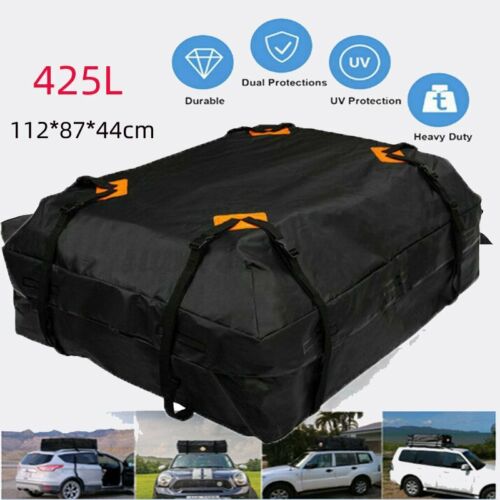 425L Car Roof Top Rack Bag Carrier Cargo Luggage Travel Storage Anti-dust  - Picture 1 of 7