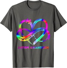Heart Love Autism Awareness Needs No Words Tie Dye Unisex T-Shirt