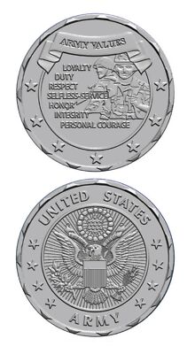 U.S. Army Values Challenge Coin *USA Made! | eBay