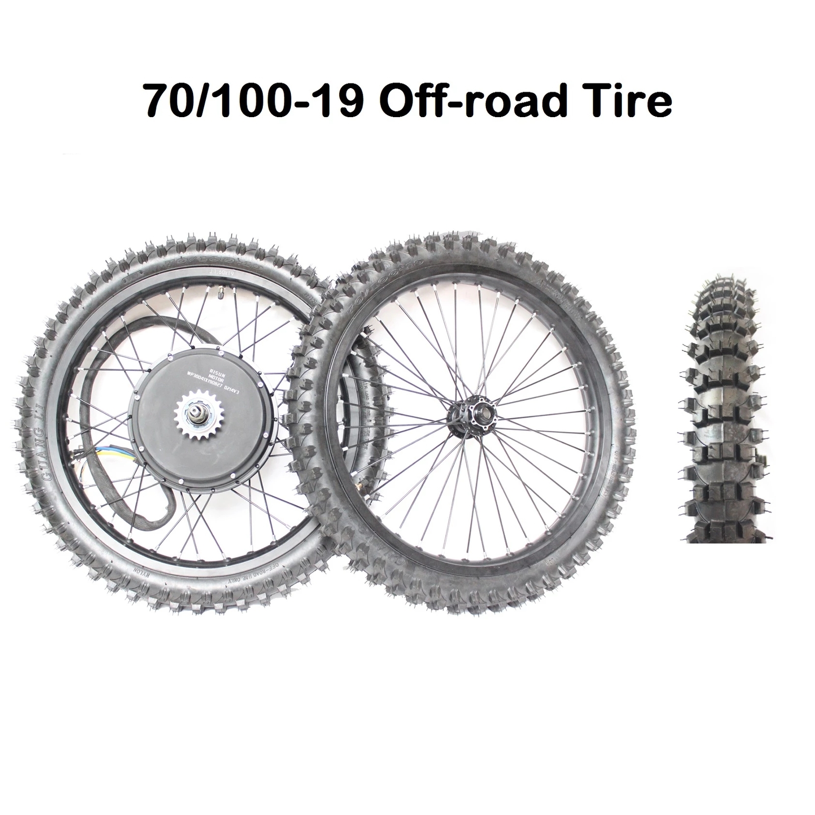 CHAOZHU E-Bike Umbausatz 3000-8000W - Hinterrad Motor Für 48V-72V Elektrofahrräder