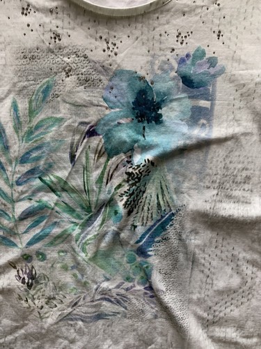 Gerry Weber Shirt Womens Tee Blouse Abstract Short Sleeve EU:40 - Picture 14 of 15