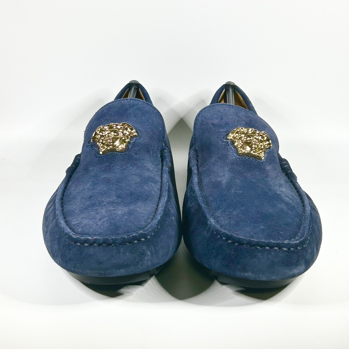 New Versace Medusa Suede Driving Loafers Men display picture 2