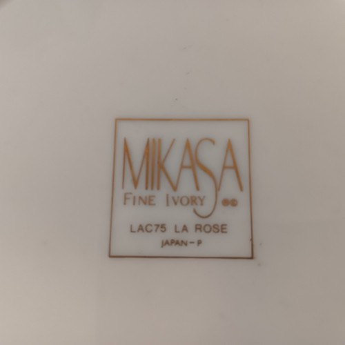 Schönes 4er Set unbenutzte Mikasa "La Rose" 8 1/2" Salatteller - Bild 5 von 5