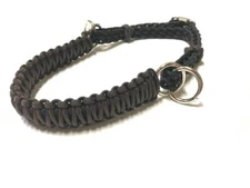 side pull hackamore attachment with a whoa dark brown