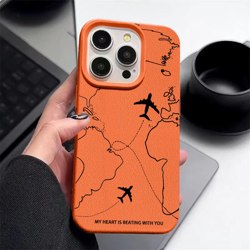 Phone Case For iPhone 16 15 Pro Max 14 13 12 11 Plane Silicone TPU Soft Cover