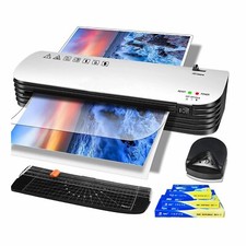 Image of Bolwins L36D A4 Roll Laminator Set, Hot/Cold, 300 Laminating Pouches