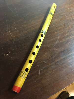 Made in India Vintage 13'' Bamboo Flute, Very Nice condition, Sounds Great