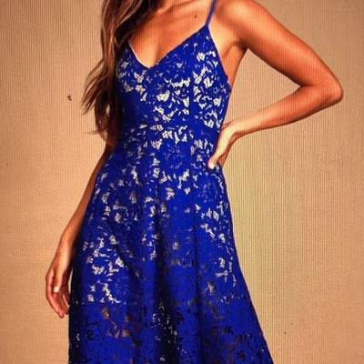 royal blue sundress
