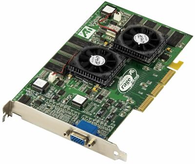 GRAFIKKARTE ATI RAGE PRO FURY MAXX 64MB SDRAM AGP VGA 256-BIT DirectX DX6 OpenGL