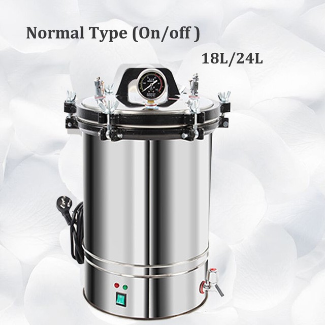 18/24L Stainless Steel Electric Autoclave Sterilizer Dental Medical
