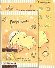 Sanrio Pompompurin Letter Set 12Writing Paper 6Envelopes 7Stickers Japan  