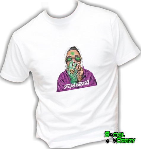 T shirt uomo manica corta - SFERA EBBASTA rap rapper bhmg musica | eBay