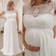 Maternity Wedding dress Pregnancy maxi dress maternity photoshoot chifon gown