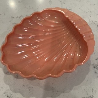 Vintage Milk Glass Shell Scallop Soap Dish Ashtray Trinket Jewelry Holder