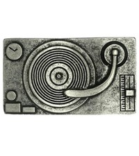 DJ Mixer Table Music Belt Buckle