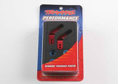 Traxxas 3652X Aluminum Rear Stub Axle Carriers Red (2) 1/10 Rustler VXL / XL-5