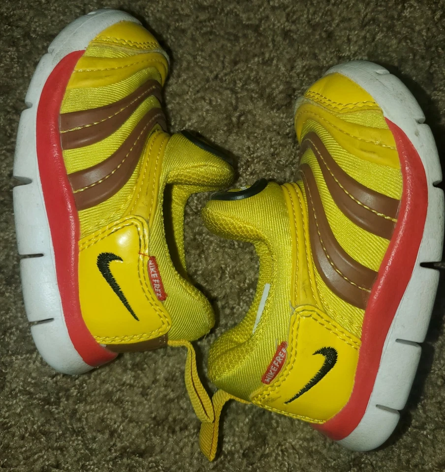 Nike Dynamo Free Td Tour amarillo | negro | talla 7C: muy raro bebé niño niña Foto 2 de 4