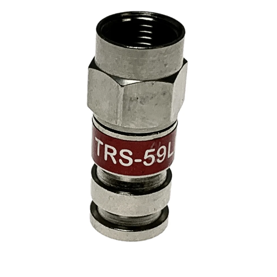 PCT PCT-TRS-59LMG 50 RG59 Count Quad Shield Compression Connectors - Image 2 of 2