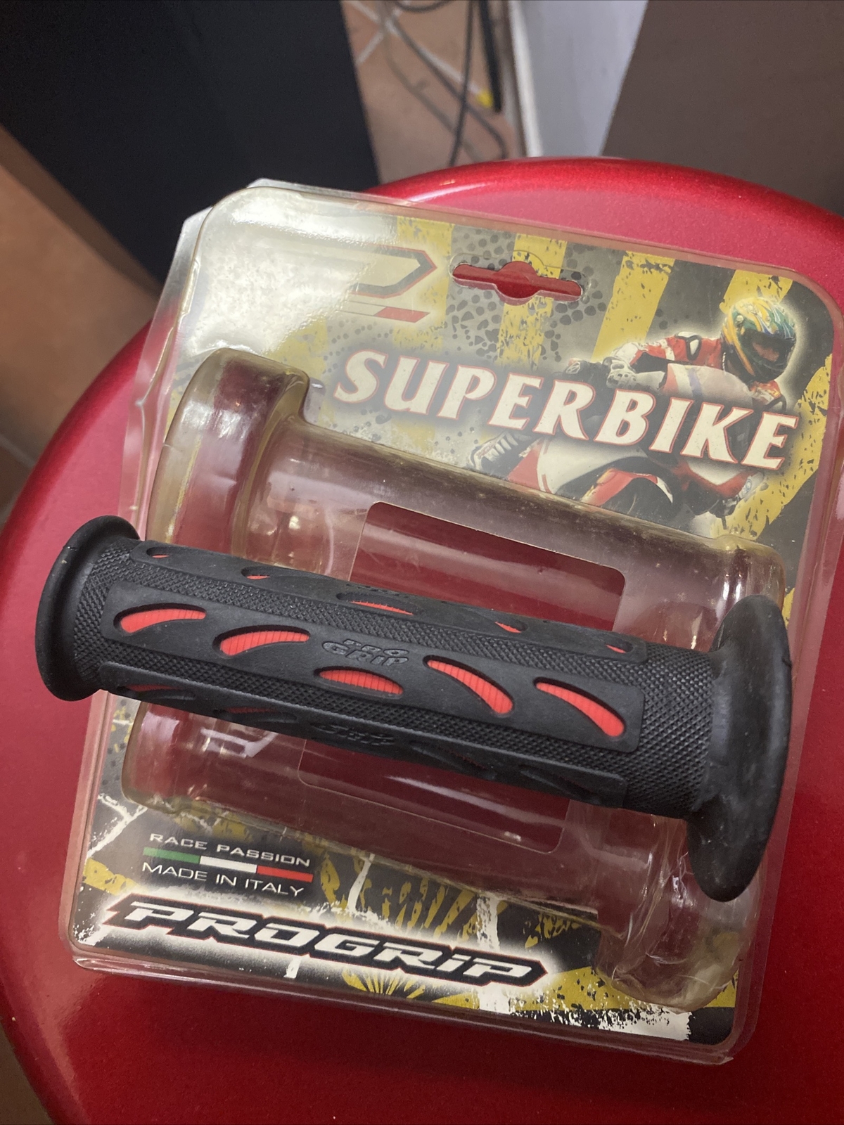 MANOPOLA Progrip SOLO SX NUOVA PG0724 GONT RED-BLACK 22-25 Superbike