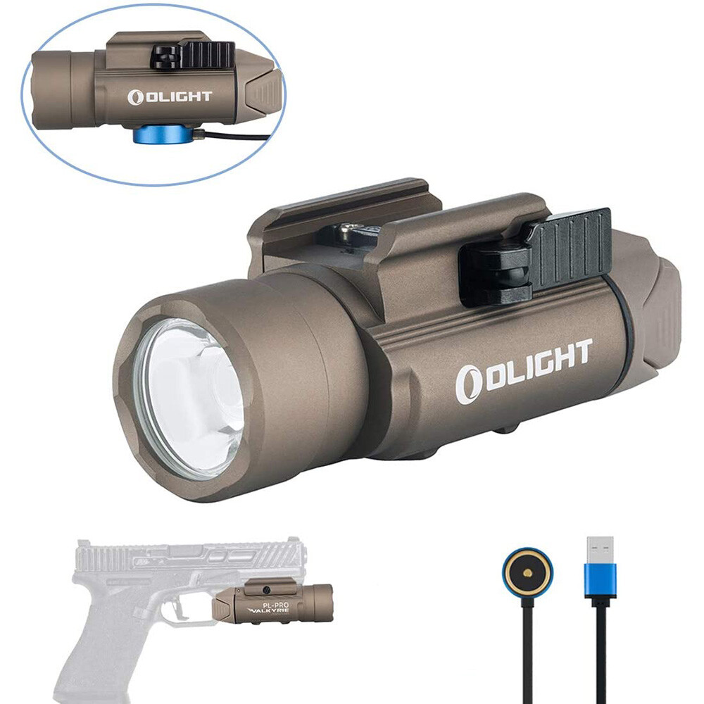 OLIGHT PL PRO 1500 lúmenes Pistola de caza recargable Tactical LED desierto...