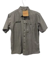 NEW Simms Shirt Men’s Size Large Grey Cutbank Chambray SS Eagle Claw NWT