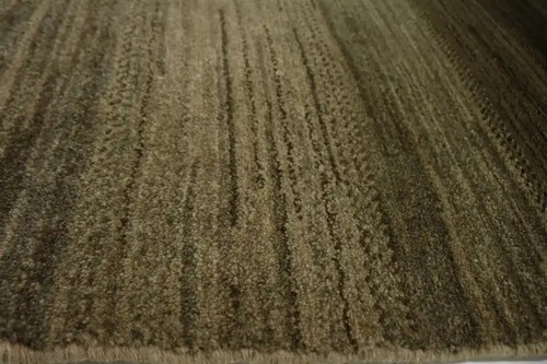Hand-Knotted Contemporary Gabbeh Wool Oriental Rug Striped Design 5'8X7'6 ft - Picture 9 of 13