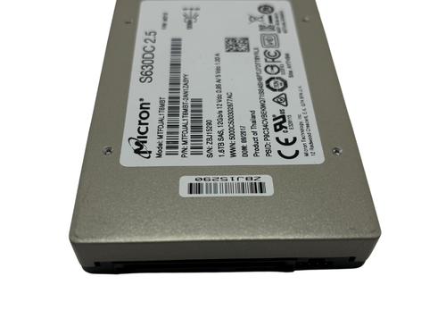 Micron MTFDJAL1T6MBT 1.6TB SAS 2.5" 12G MLC Solid State Drive w60 - Picture 3 of 3