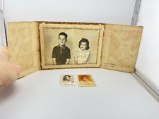 Vintage Cabinet Card Photo   Young Girl And Boy Portrait   Antique