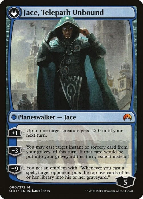 MTG JACE, VRYN'S PRODIGY // JACE, TELEPATH UNBOUND Magic Origins NM - Image 2 of 2