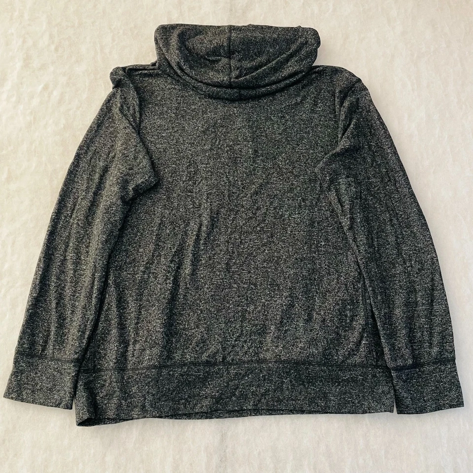 Sudadera con capucha Hard Rock Café Las Vegas para mujer negra carbón manga larga talla 2X-grande Foto 2 de 4