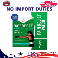 Pain Relief Patches, Back Knee Muscle Arthritis Relievers, Menthol, 5 Count